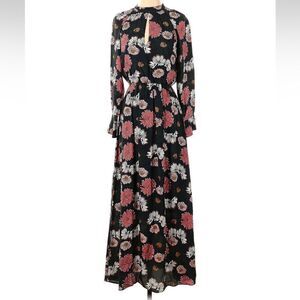 Caractere Maxi Floral Green Dress, New, NWOT Size 2